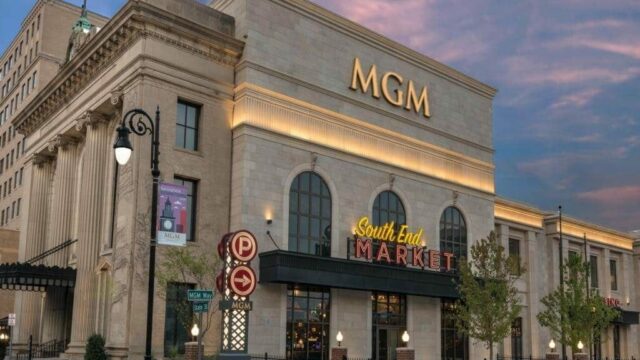 MGM-Springfield-casino-exterior-South-End-Market-night-1024×765