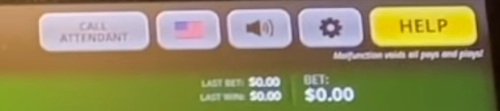 Game settings menu showing options for hints, winnings display, and other preferences