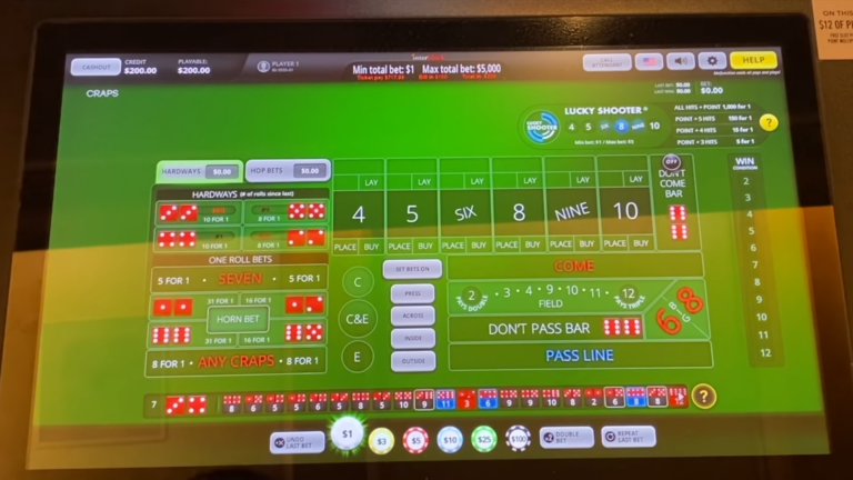 Bubble Craps Explained: The Screen and Meanings