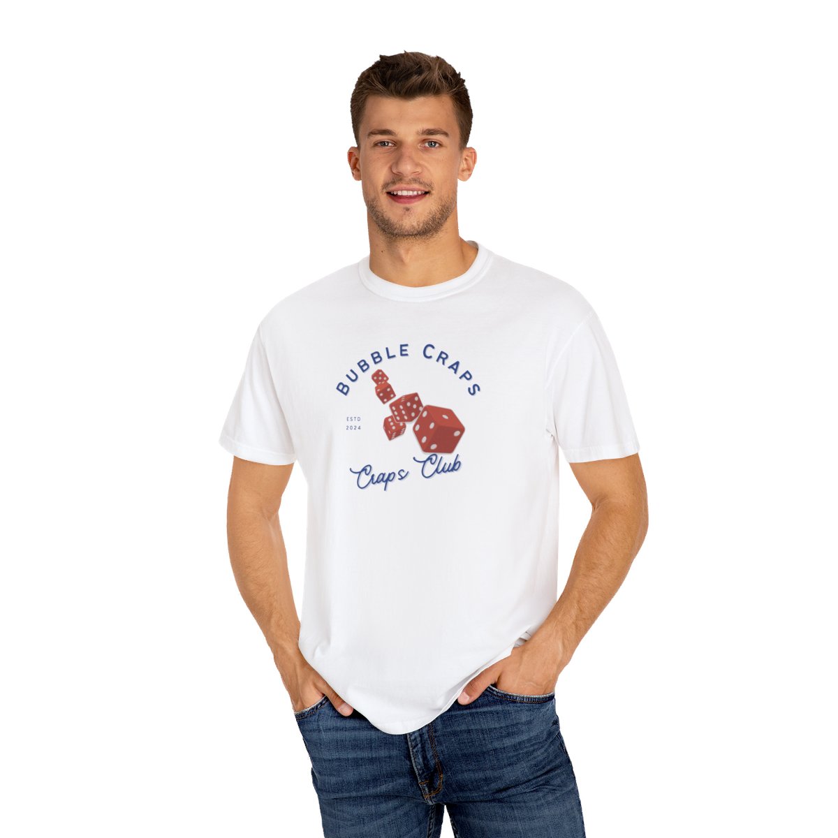 Craps-themed T-shirt available in our Etsy shop