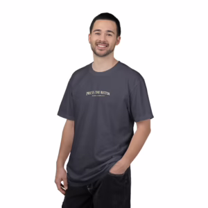 Press the Button Bubble Craps Club Shirt product image from Bubble-Craps.com