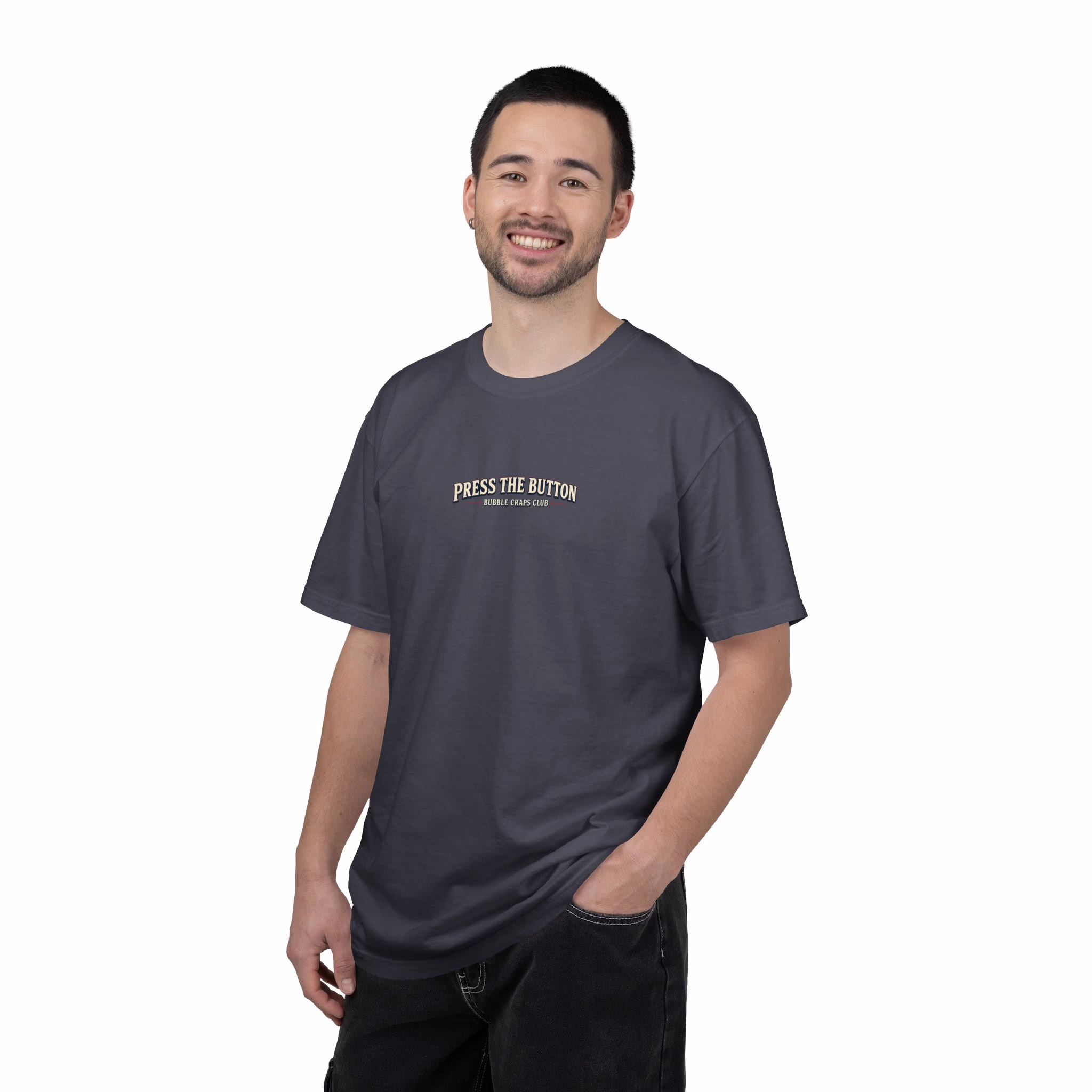 Press the Button Bubble Craps Club Shirt